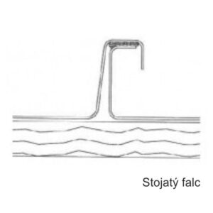 falcovana drážka - stojatý falc