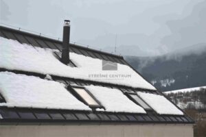 Svorka pre jednorúrkový zachytávač snehu Ø28 mm AL RAL – falcovaná krytina