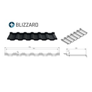 Plechová krytina BLIZZARD s kamenivom
