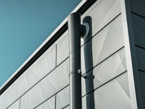 Fasádny kotlík so zaustením pre strešný chrlič PREFA P.1O