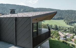 Fasádna šablóna 44x44 PREFA hnedá